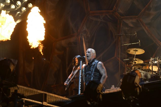 Wacken, 1. August 2013 - 
Rammstein (Till Lindemann, Richard Zven Kruspe, Paul H. Landers, Oliver Riedel, Christoph Schneider, Christian Lorenz) bei einem Konzert im Rahmen des Wacken Open Air 2013 | Verwendung weltweit