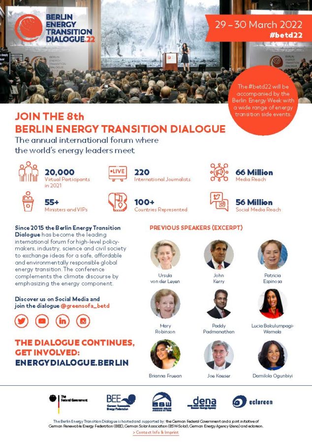 BERLIN ENERGY TRANSITION DIALOGUE 2022 | So German!